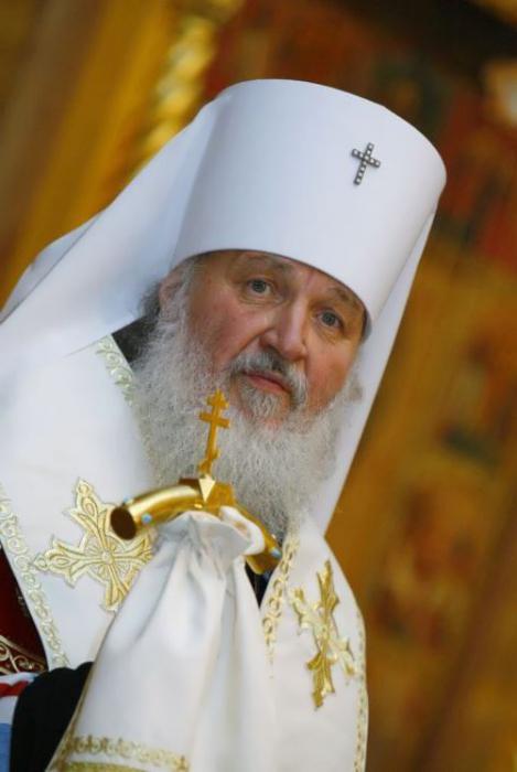 A pátriárka ... Oroszország pátriárkái. Kirill Patriarch