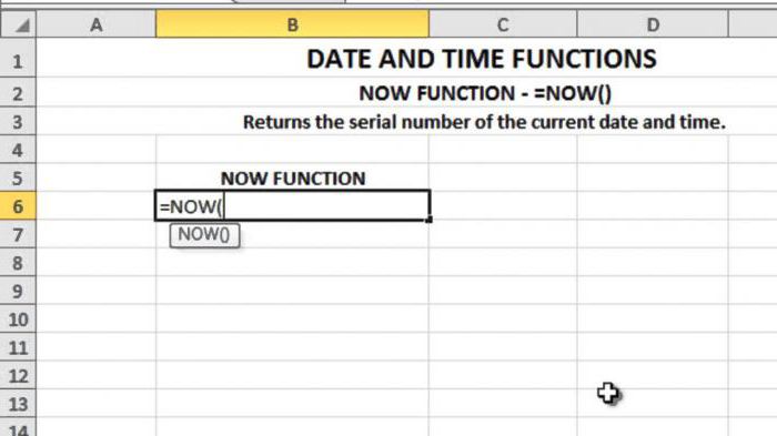 A dátum aktuális. Hogyan érhetjük el az aktuális dátumot és időt Excelben?